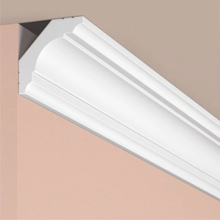 Cornice A53 POLYSTYRENE HI WOOD 37.7mm x 37.7mm x 2.0m. Close-up