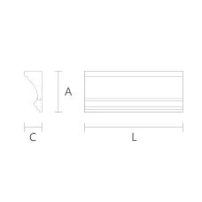KZ-007 Ceiling Wall Cornices Drawing