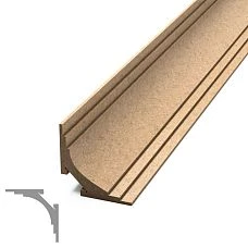 Wooden cornice made of beech and oak KZ-013, also available in MDF