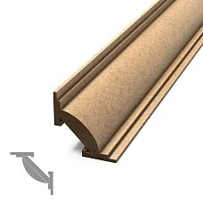 Wooden KZ-017 cornice made of MDF