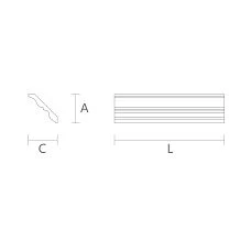 MDF Cornice KZ-M-004 drawing