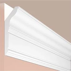 Cornice L1902M POLYSTYRENE HI WOOD 100mm x 33mm x 2.0m close-up