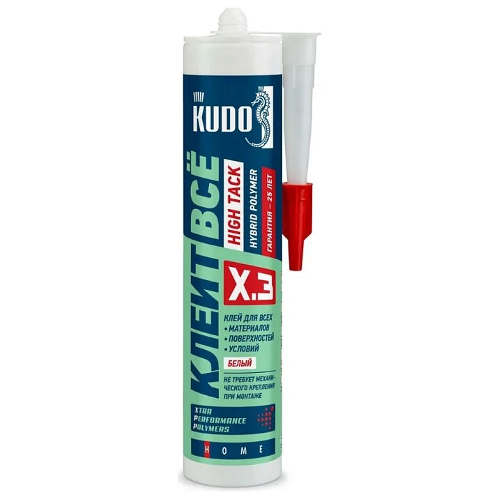 KUDO All-Purpose High Tack Adhesive based on hybrid polymers, white, 280 ml. Mounting and finishing materials. Image 691eca057a27a