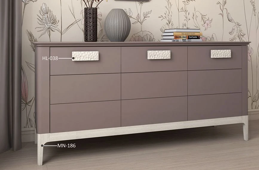 Komod KMD-007 with drawer handles