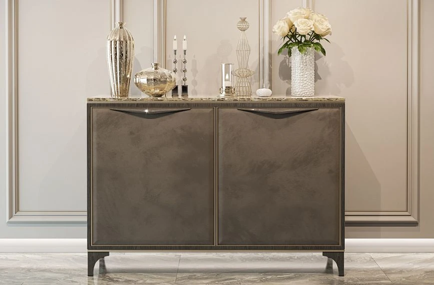 Decorating the KMD-019 dresser with the Prestige HL-001 handle and MN-210 legs in the interior.