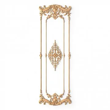 C-004-1-1 wooden decor set on a white background