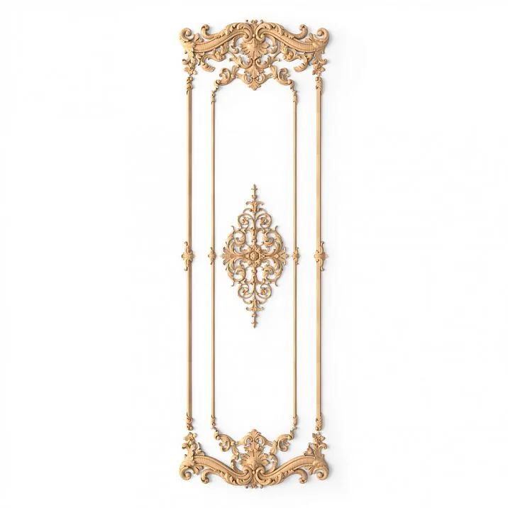 C-004-1-1 wooden decor set on a white background