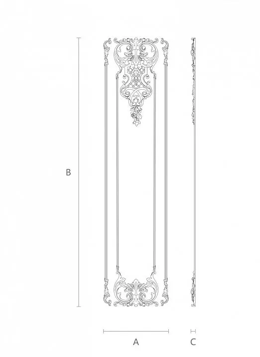 Wooden decor set for furniture and interior design scheme