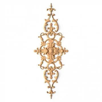 Decor set from beech and oak for walls and furniture, carved appliqu&eacute;s