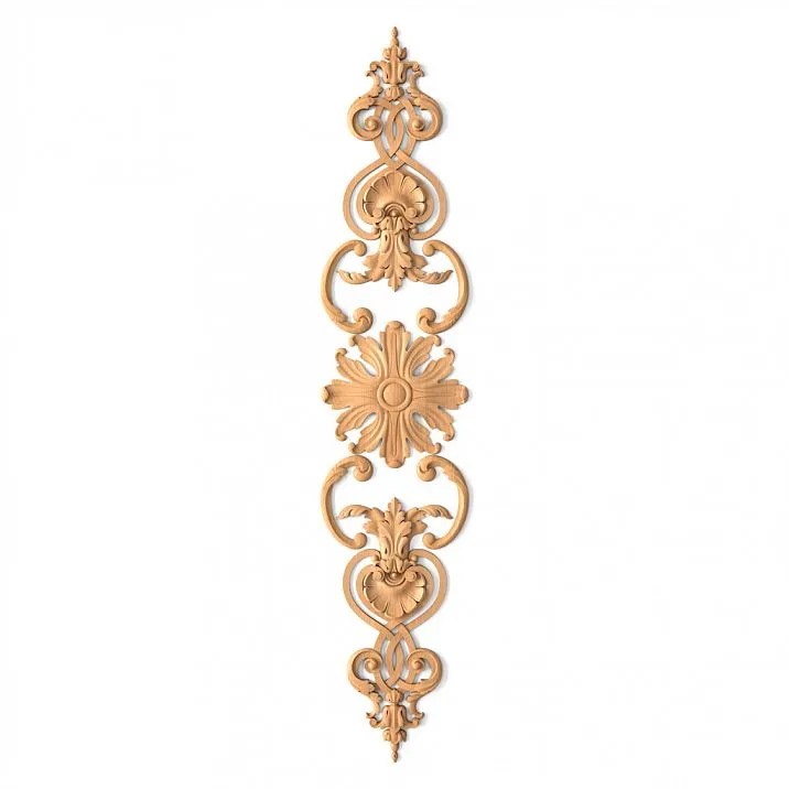Carved wooden decor set for furniture