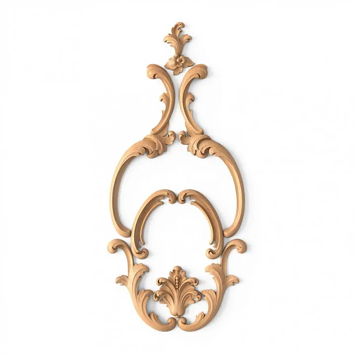 Composition of the decor set C-034 made of solid wood