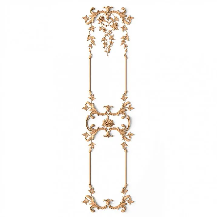 Wooden decor set C-048 - a set of 18 carved appliqu&eacute;s of different sizes and shapes