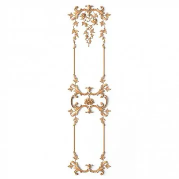 Wooden decor set C-048 - a set of 18 carved appliqu&eacute;s of different sizes and shapes