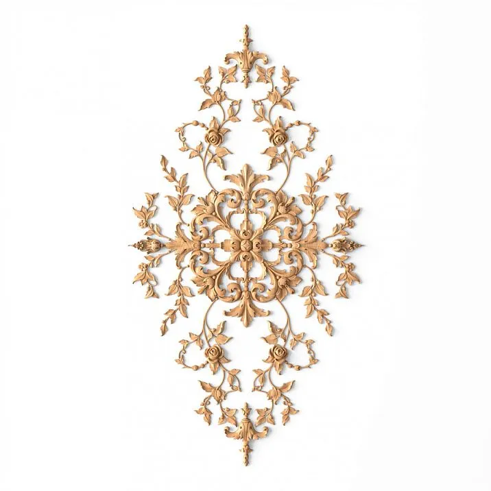 Wooden decor set C-052 for furniture, detailed composition