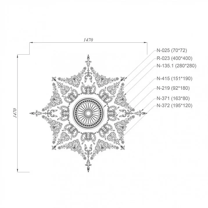 Composition of the CR-02-1.1 Decorative Overlays Set