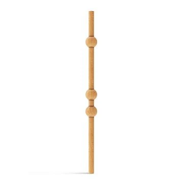 KON-013 beech or oak solid wood baluster set, height 1000 mm