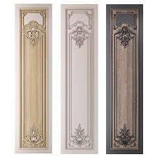 Decor set C.VRS-056 on walls, photo of wooden decor