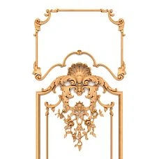Decor set C.VRS-056. Decorative set for walls, furniture, and doors made of natural wood.