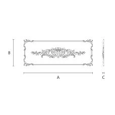 C.VRS-064 decor elements &ndash; elegant door appliqu&eacute;s drawing