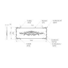 C.VRS-064 wooden decorative elements set diagram
