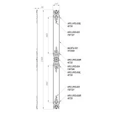 Polyurethane decoration set CPU.VRS-058 composition
