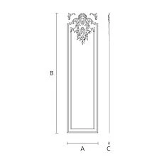 Polyurethane decor set CPU.VRS-060 drawing