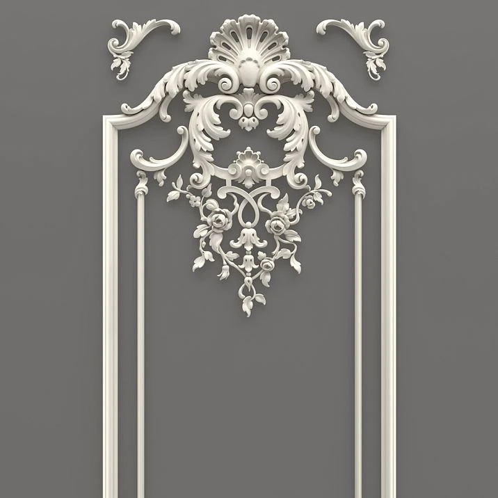 CPU.VRS-062 stucco decoration on door &ndash; elegant patterns for entrance framing