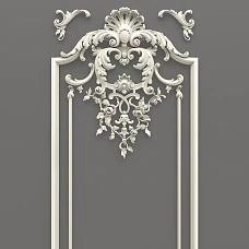 CPU.VRS-062 stucco decoration on door &ndash; elegant patterns for entrance framing