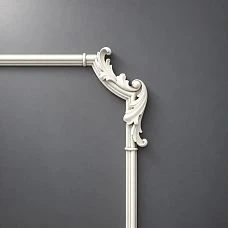 Stucco decor CPU‑10‑1 made of polyurethane for elegant wall and niche decoration.
