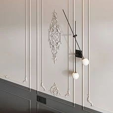 Set of stucco decor CPU‑10‑1 made of polyurethane for wall decoration in the Verona collection.