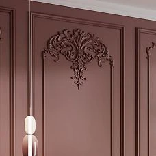 Wall stucco decor CPU-11-1 with decorative elements and moldings