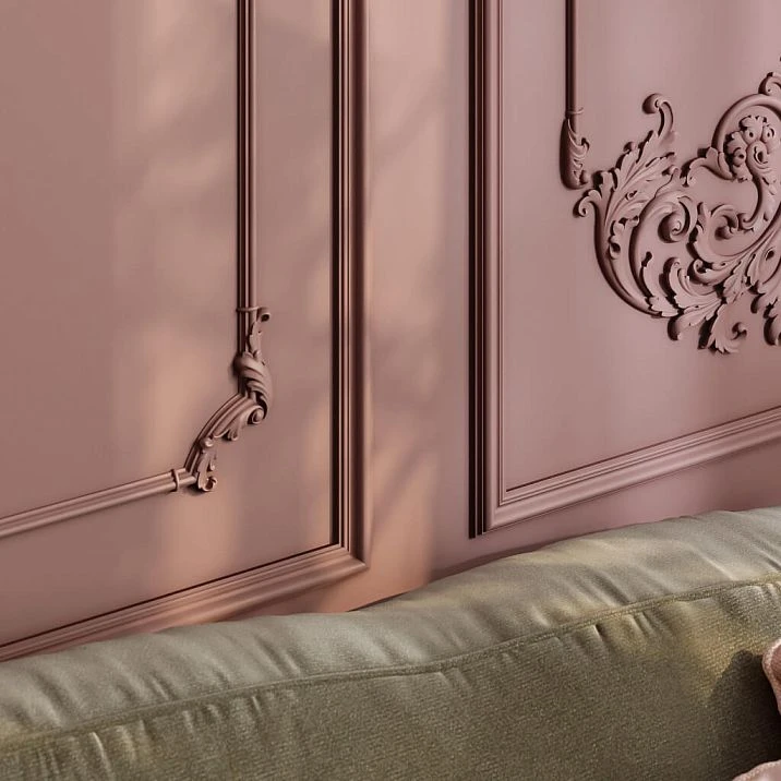 Stucco decor CPU-11-2 for stylish wall decoration and architectural details.