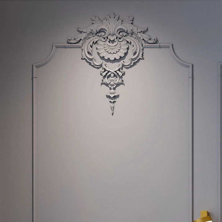 Upper decorative element of the CPU-12-1 Petersburg stucco decor kit