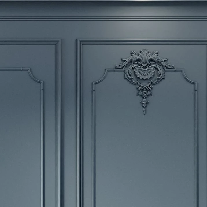 Stucco decor set CPU-12-1 Petersburg in composition with wall moldings