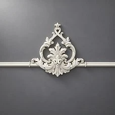 Set of stucco decor CPU-12-2 Petersburg in composition with wall moldings