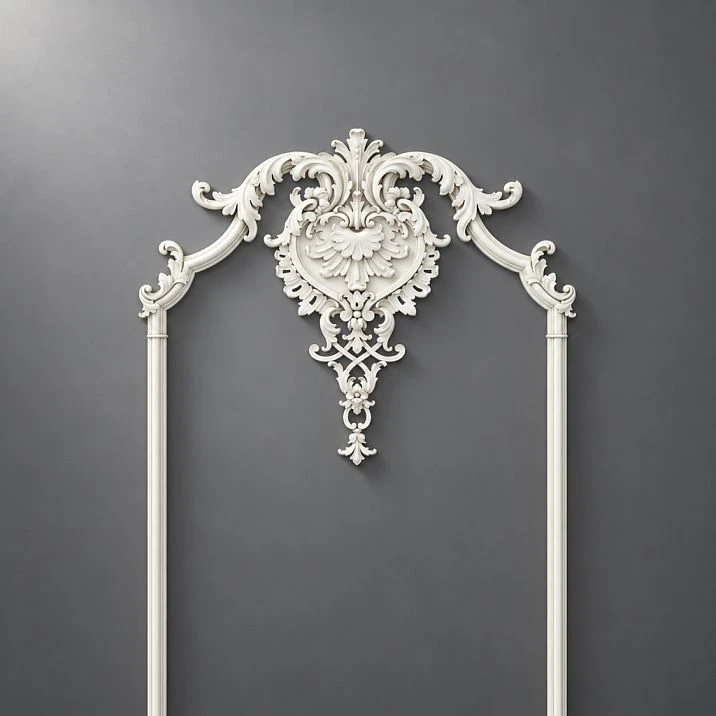 Lower decorative element of the stucco decor set CPU-14-1 Tsarskoye Selo