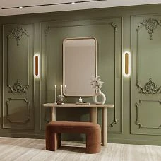 Stucco decor set CPU-14-1 Tsarskoye Selo in a composition with wall moldings
