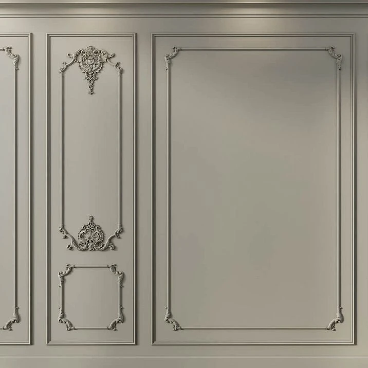 Close-up of the upper part of the stucco decor set CPU-14-1 Tsarskoye Selo