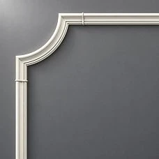 CPU-1-3 STAVROS polyurethane wall molding &mdash; affordable solution for neoclassical interiors with corner decor and primed molding