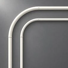 CPU-3-3 Molding Decor Set &mdash; close-up of a rounded corner and profile joint of a paintable polyurethane frame