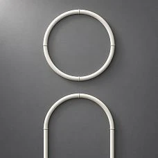 CPU-3-5 decorative molding set &mdash; close-up of the round frame and upper part of the arched frame, joints and polyurethane profile for painting