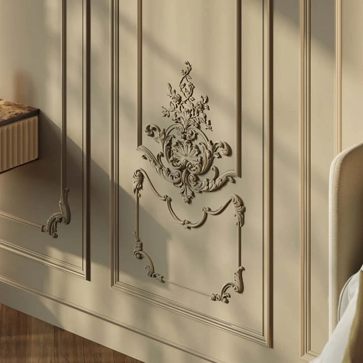 Set of molded decor CPU‑5‑4 from the Versal collection for accent wall decoration.
