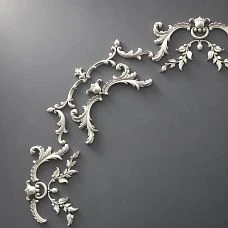 Polyurethane rose CPU-068 for wall moldings and decorative ceiling detailing detailed diagram