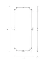 Wooden carved items in set C-004-1-2 drawing