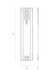 Wooden decor set for furniture and interior design scheme