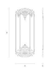 C-008-1 wooden decor set drawing