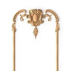 Elegant wooden decor set C-009-1-1 on a white background