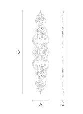 C-018 Wooden Decor Set Drawing
