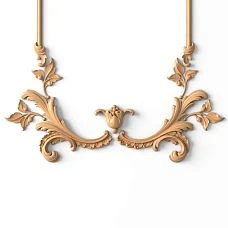 Wooden decor set C-048 - elements close-up