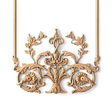 Wooden decoration set C-053, details close-up